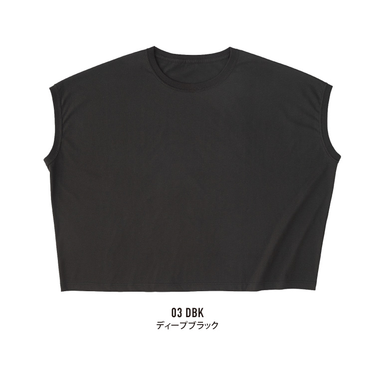スリーブレスワイドTシャツ